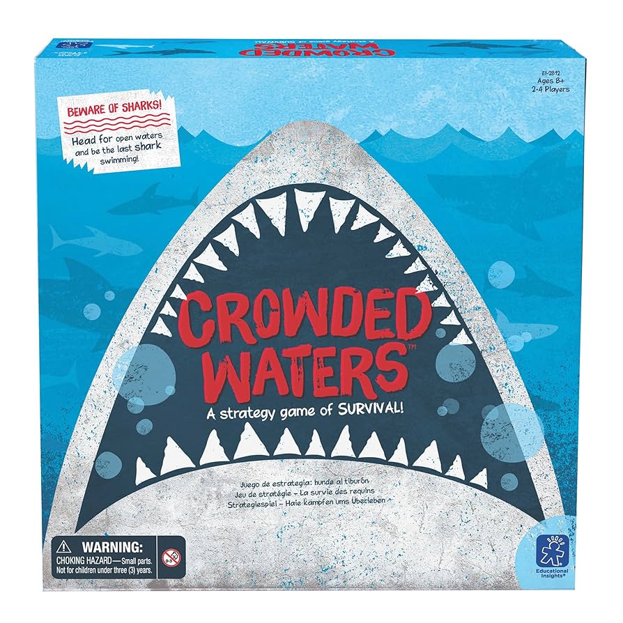 (未使用･未開封品)　エデュケーショナル インサイツ(Educational Insights) シャーク サバイバルボードゲーム Crowded Waters Game EI2812 kmdlckf Amazon.co.jp: エデュケーショナル インサイツ(Educational